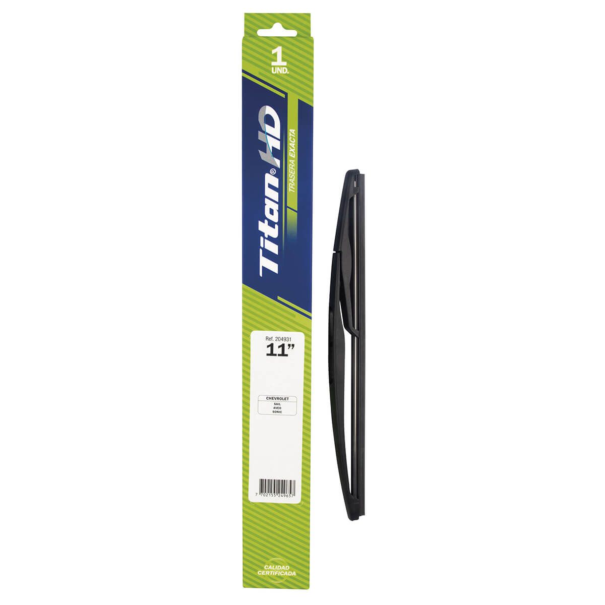 Plumilla Titan Hd Trasera Exacta 11 Pulgadas Para Chevrolet